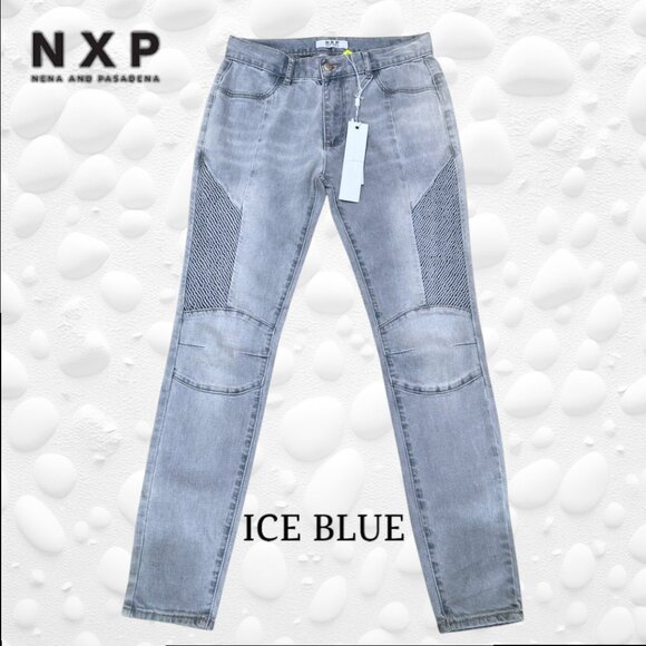 👖 Nena X Pasedena Tournament Low Rise Skinny Jeans - NWT 👖 - Picture 1 of 7
